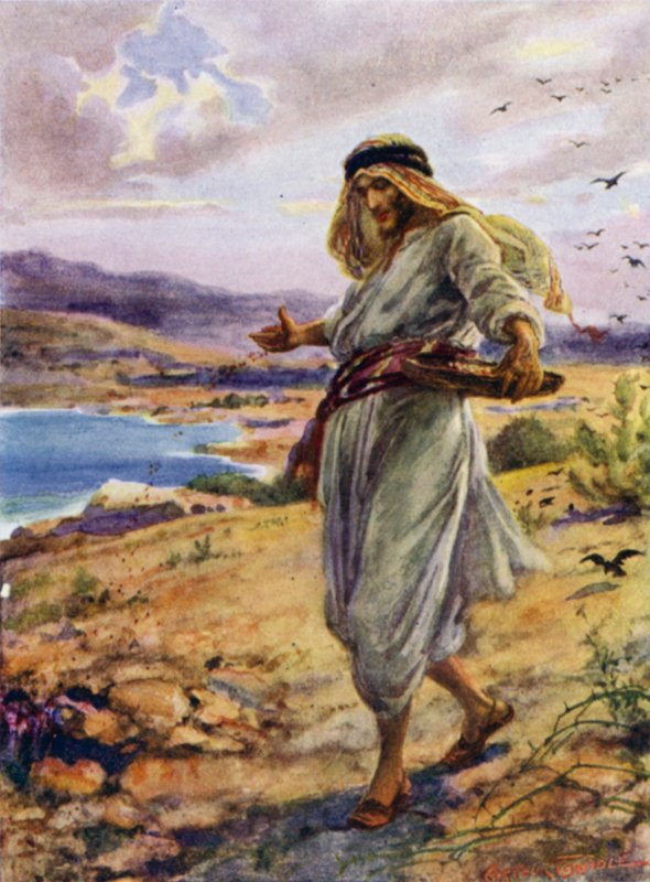 Såmannen (färg litho) av Arthur Twidle