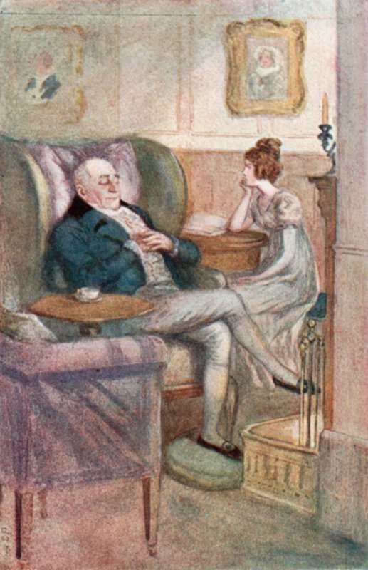 Illustration för Emma av Jane Austen av Arthur Wallis Mills