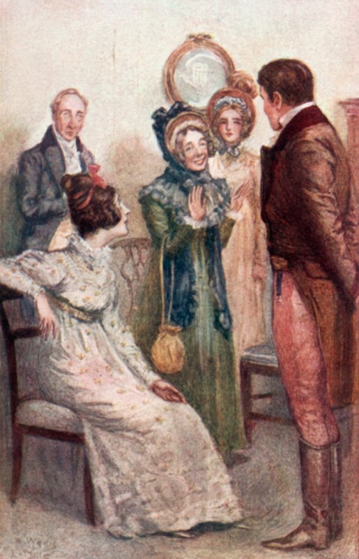 Illustration för Emma av Jane Austen av Arthur Wallis Mills