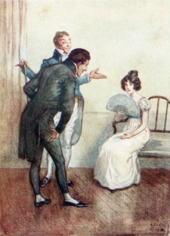 Illustration för Northanger Abbey av Jane Austen av Arthur Wallis Mills