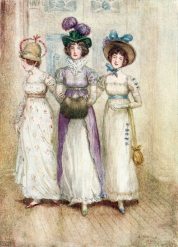 Illustration för Northanger Abbey av Jane Austen av Arthur Wallis Mills