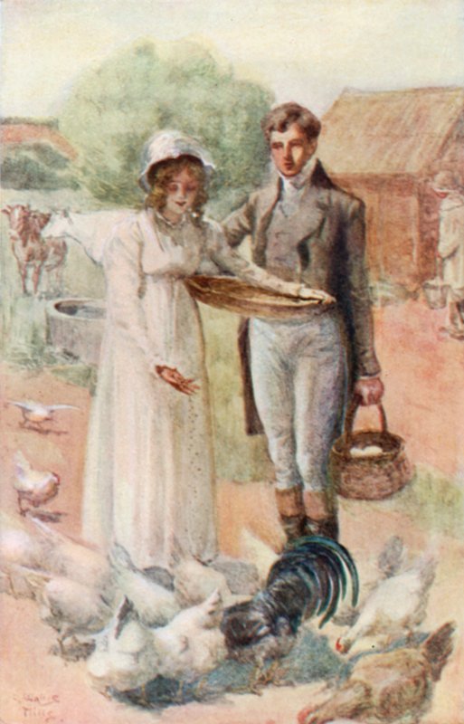 Illustration för Northanger Abbey av Jane Austen av Arthur Wallis Mills