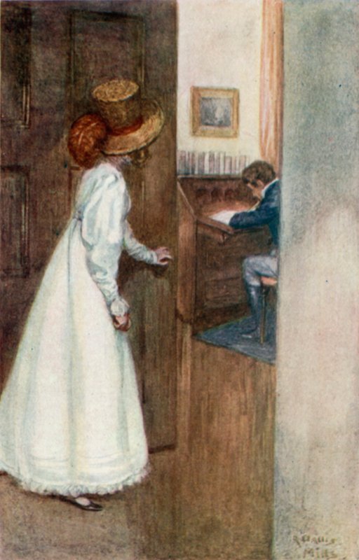 Illustration för Northanger Abbey av Jane Austen av Arthur Wallis Mills