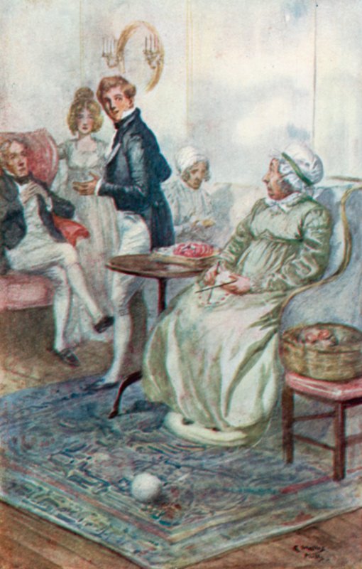 Illustration för Northanger Abbey av Jane Austen av Arthur Wallis Mills