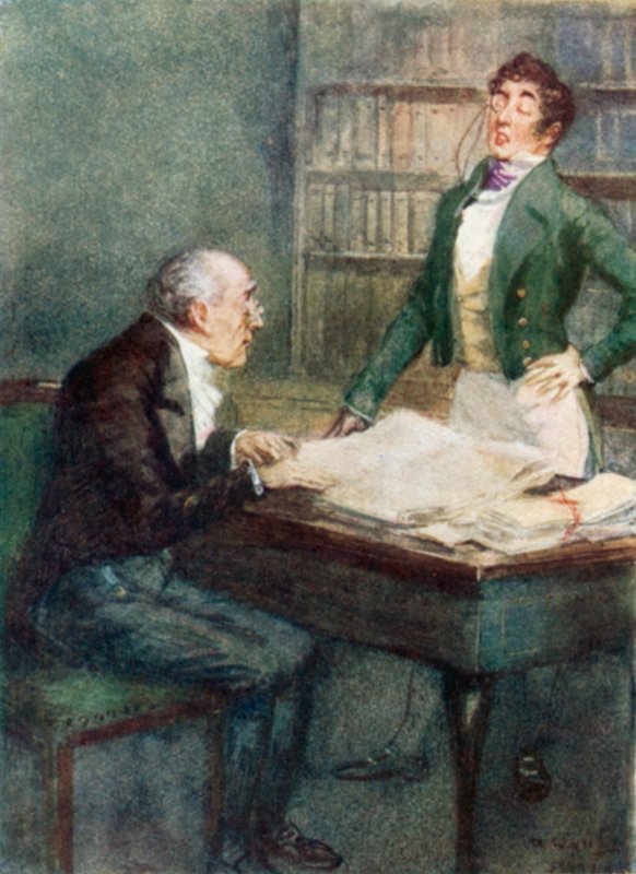 Illustration for Persuasion av Jane Austen av Arthur Wallis Mills