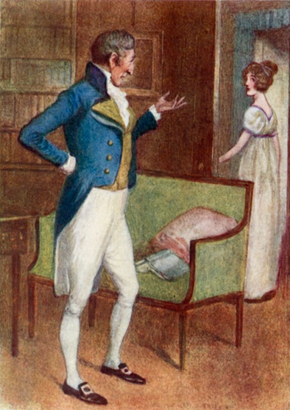 Illustration för Pride and Prejudice av Jane Austen av Arthur Wallis Mills