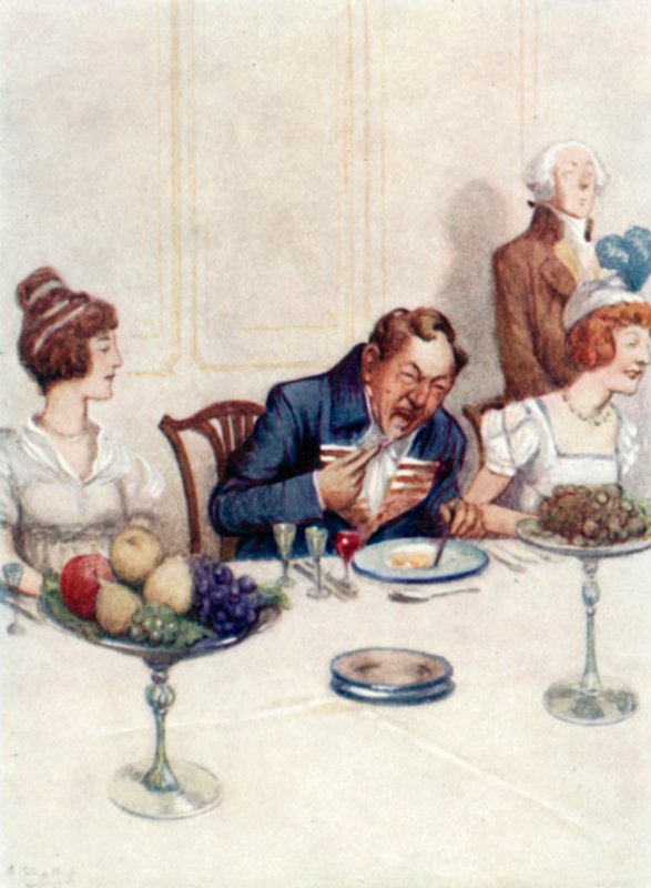 Illustration för Pride and Prejudice av Jane Austen av Arthur Wallis Mills