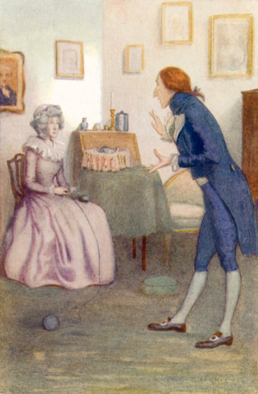 Illustration för Pride and Prejudice av Jane Austen av Arthur Wallis Mills