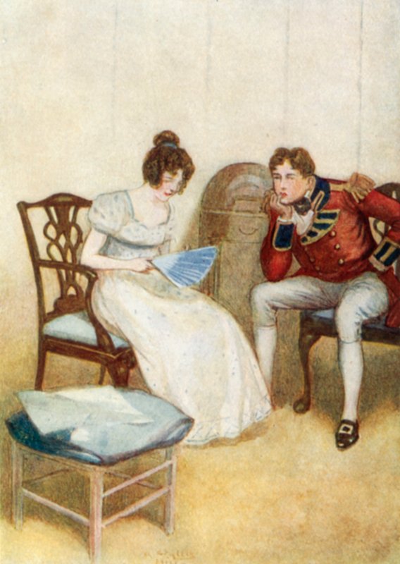 Illustration för Pride and Prejudice av Jane Austen av Arthur Wallis Mills