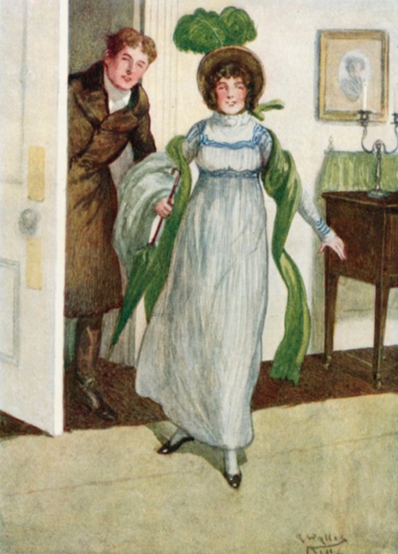 Illustration för Pride and Prejudice av Jane Austen av Arthur Wallis Mills