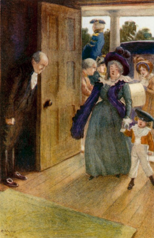 Illustration för Pride and Prejudice av Jane Austen av Arthur Wallis Mills