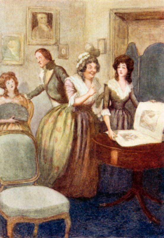 Illustration för Pride and Prejudice av Jane Austen av Arthur Wallis Mills