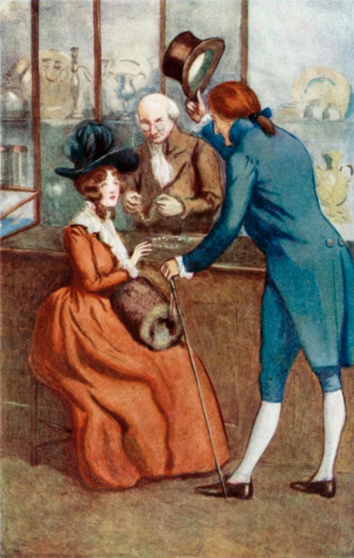 Illustration för förnuft och förnuft av Jane Austen av Arthur Wallis Mills
