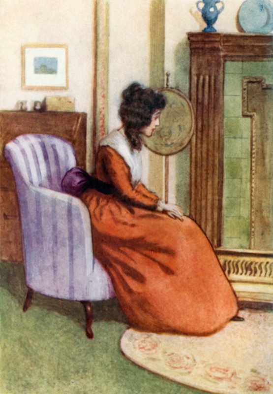 Illustration för förnuft och förnuft av Jane Austen av Arthur Wallis Mills