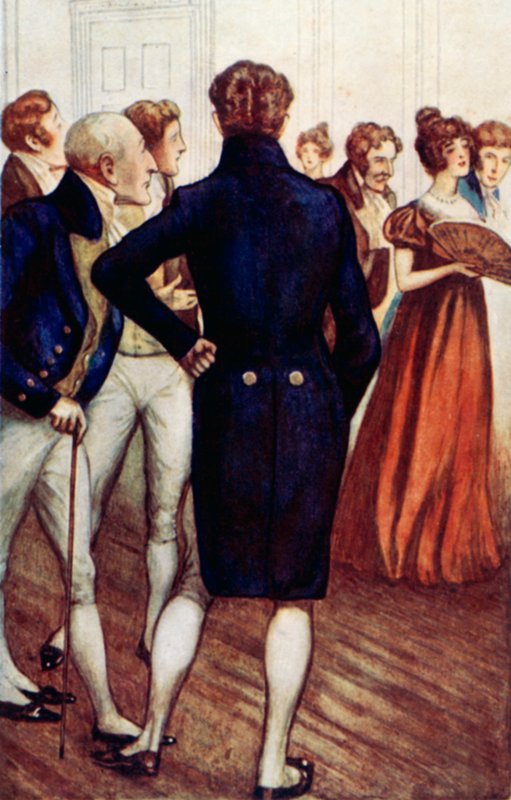 Illustration för förnuft och förnuft av Jane Austen av Arthur Wallis Mills