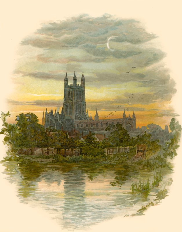 Gloucester Cathedral, North West av Arthur Wilde Parsons