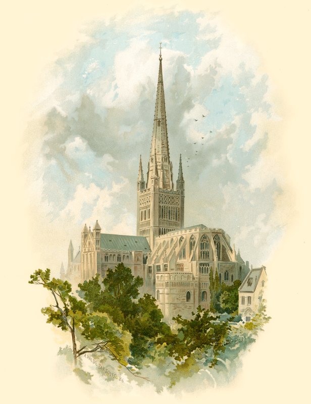 Norwich Cathedral, sydöstra av Arthur Wilde Parsons