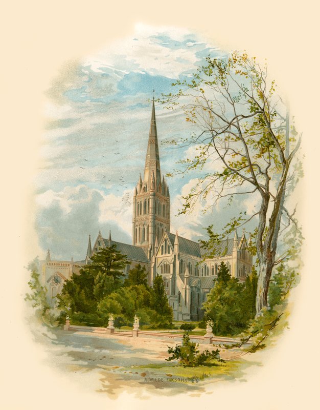 Salisbury Cathedral, från Bishop