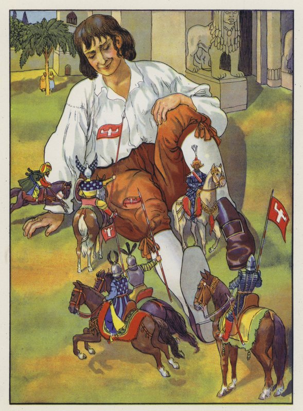 Illustration till Gullivers Travels av Jonathan Swift av Artus Scheiner