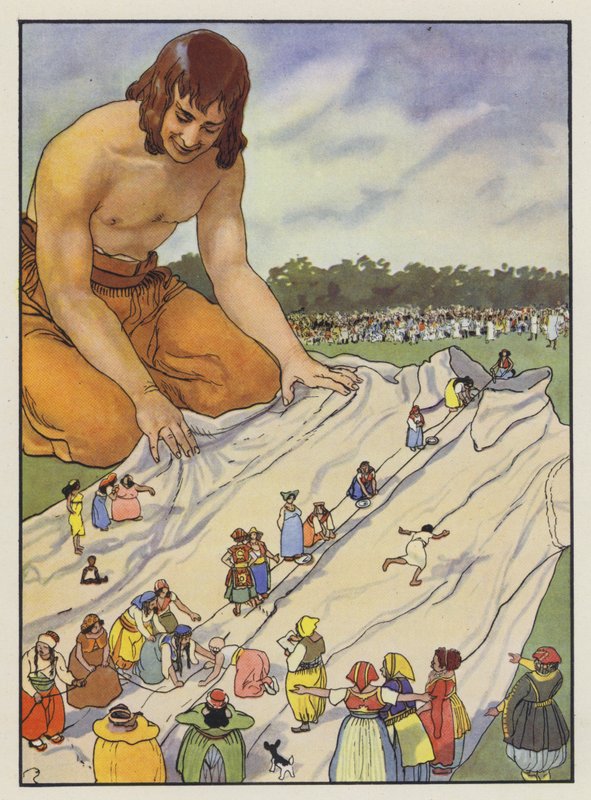 Illustration för Gullivers Travels av Jonathan Swift av Artus Scheiner