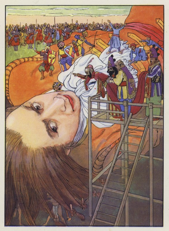 Illustration för Gullivers Travels av Jonathan Swift av Artus Scheiner