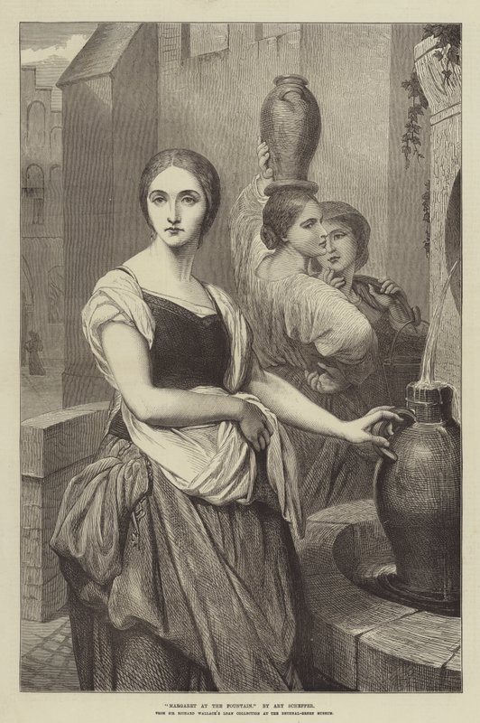 Margaret vid fontänen av Ary Scheffer