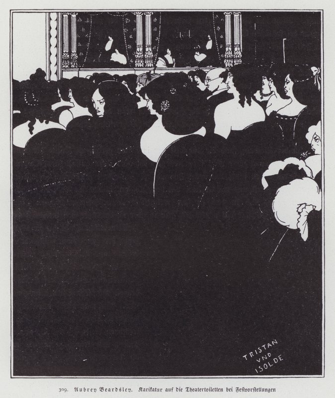 Wagneriterna, 1894 av Aubrey Beardsley