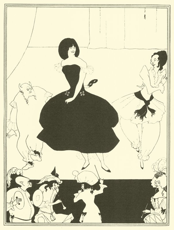 Komedi Balett av marionetter (litografi) av Aubrey (after) Beardsley