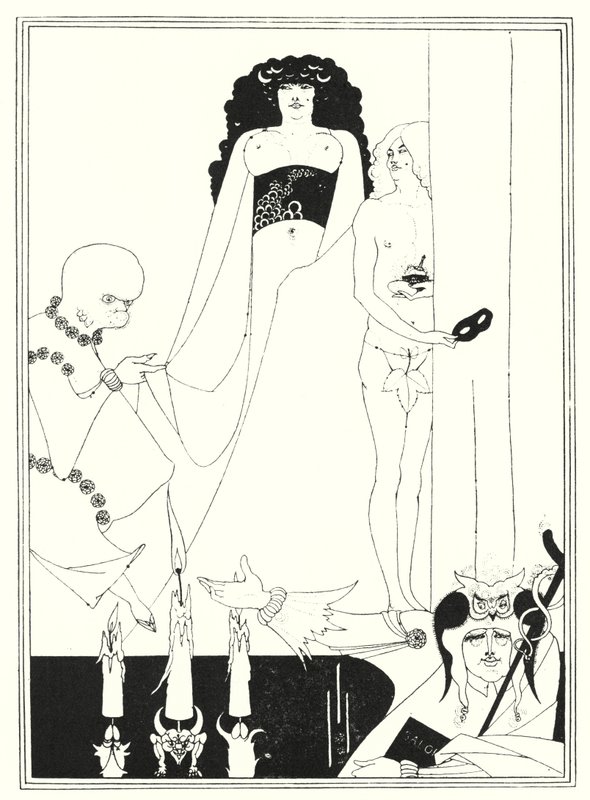 Ange Herodias (gravyr) av Aubrey (after) Beardsley