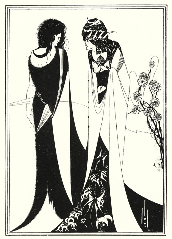 John och Salome (gravyr) av Aubrey (after) Beardsley