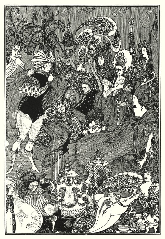 The Cave of Spleen (gravyr) av Aubrey (after) Beardsley