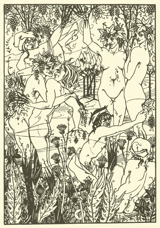 Vintagets snara 1894 (litografi) av Aubrey (after) Beardsley