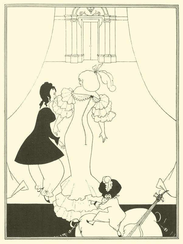 Komedi Balett av marionetter av Aubrey Beardsley