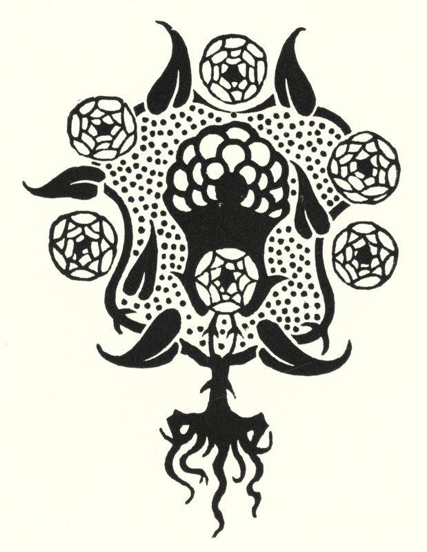 Design för främre omslaget till "Salome" av Aubrey Beardsley