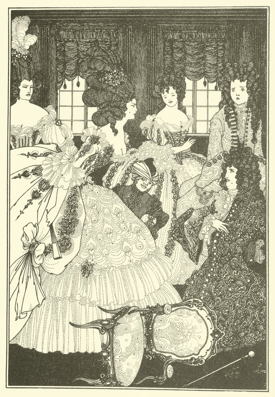 Slaget om Beaux och Belles av Aubrey Beardsley
