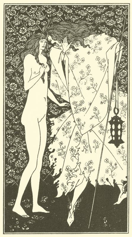 Den mystiska rosenträdgården av Aubrey Beardsley