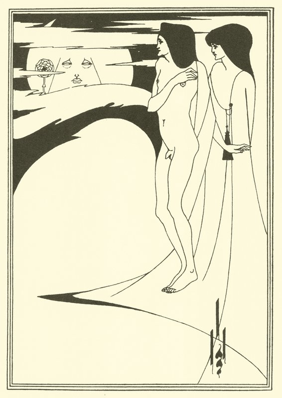 Kvinnan i månen av Aubrey Beardsley