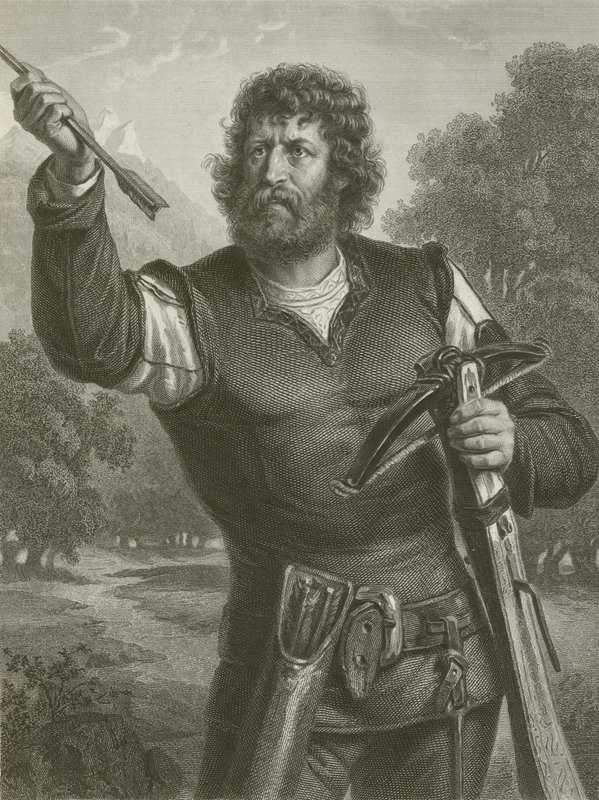 Wilhelm Tell (gravyr) av August Friedrich Pecht