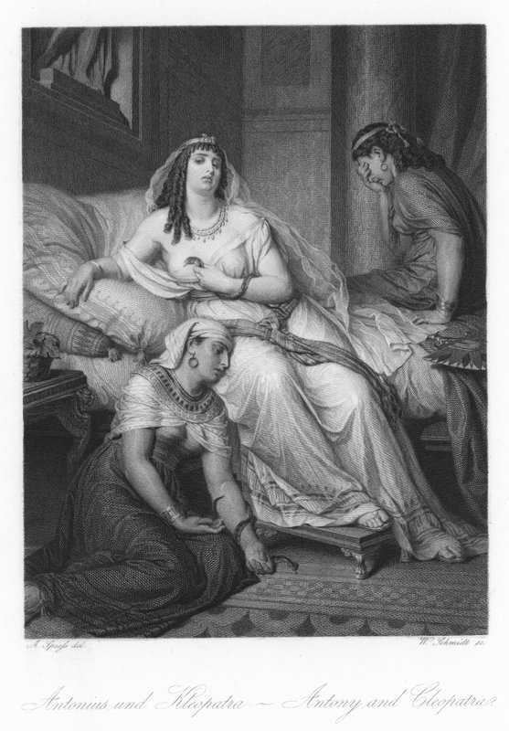 Scen från Antonius och Kleopatra av August Spiess