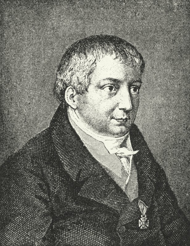 Friedrich Schlegel, tysk poet (gravyr) av Augusta von Buttlar