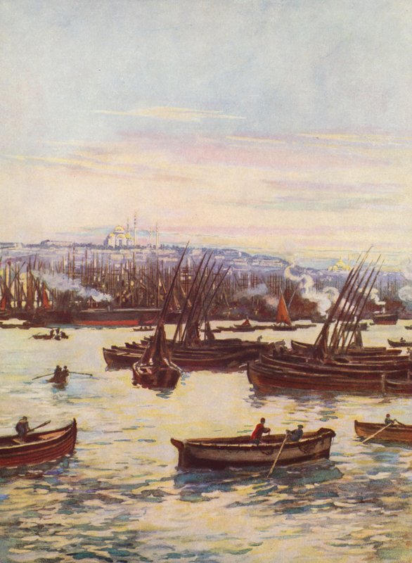 Gyllene hornet, Turkiet (färglitografi) av Auguste Gerardin