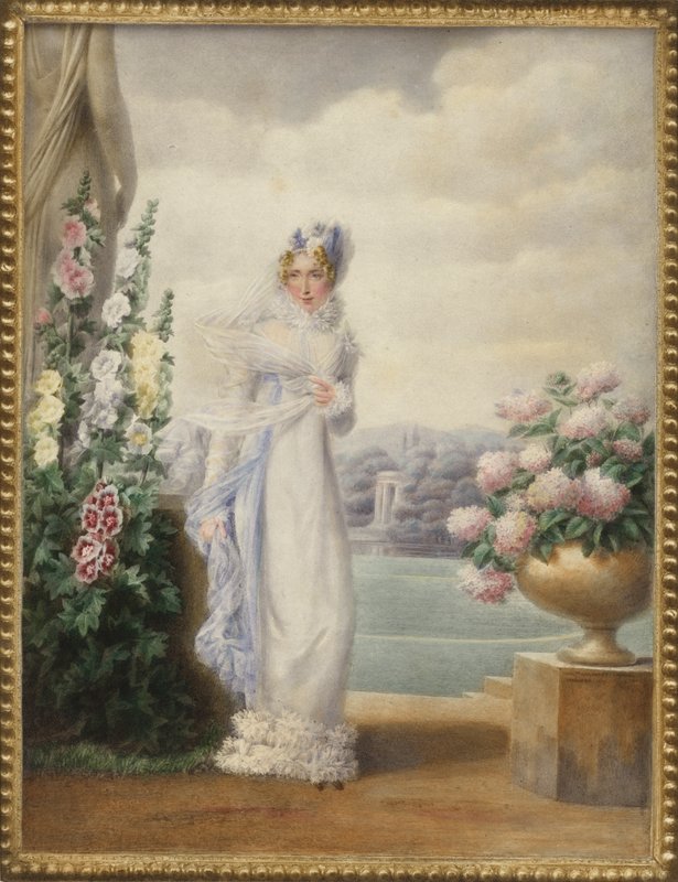 Porträtt av drottning Hortense av Nederländerna av Auguste Simon Garneray