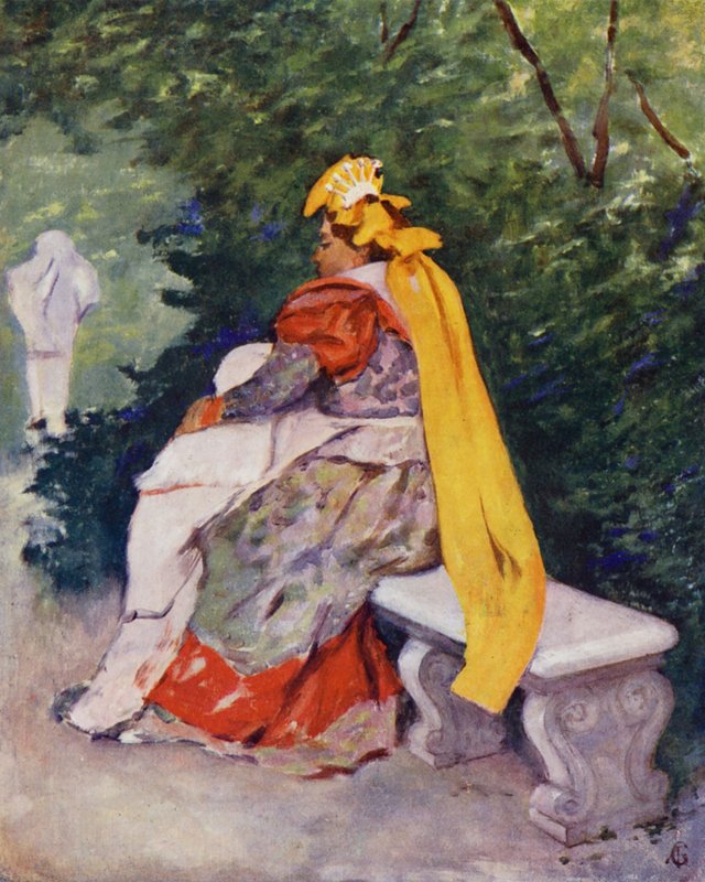 A Balia, sjuksköterska, i Villa Nationale, Neapel (färglitografi) av Augustine Fitzgerald