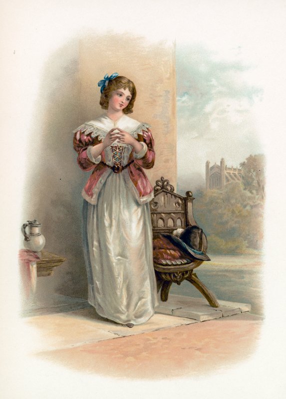 Anne Page från The Merry Wives of Windsor av Augustus Wall Callcott