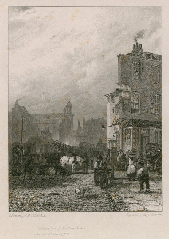 Rivning av Swallow Street, London av Augustus Wall Callcott