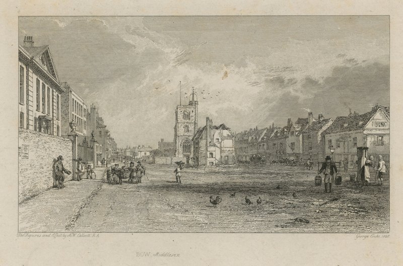 Allmän bild av Bow av Augustus Wall Callcott