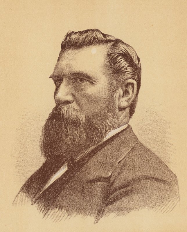 James Rutherford, Esquire (färglitografi) av Australian School