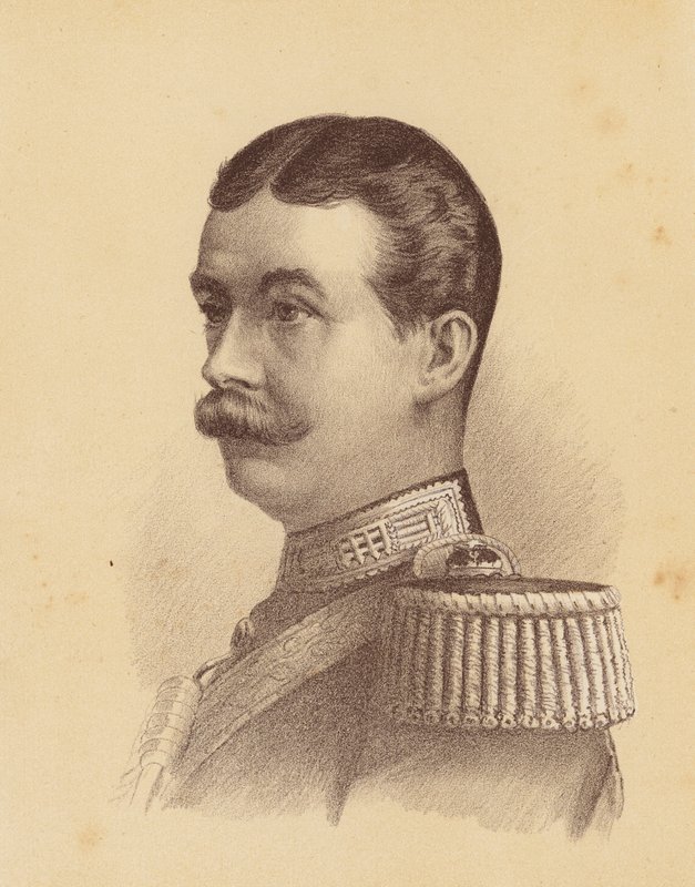 Lord Carrington, guvernör i New South Wales (färglitografi) av Australian School
