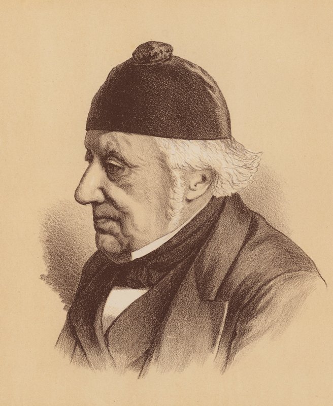 Sir William Westbrooke Burton, sentida domare i högsta domstolen i New South Wales (färglitografi) av Australian School
