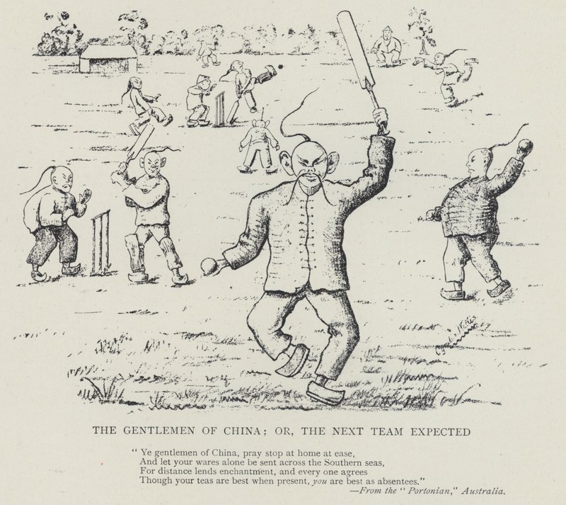 The Gentlemen of China, eller nästa lag förväntat (litho) av Australian School